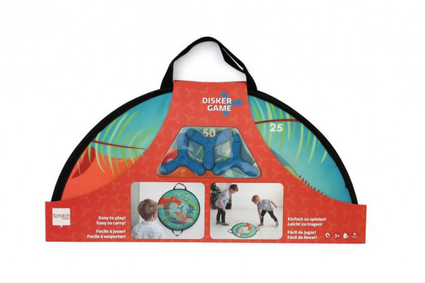 werpspel Dino magnetisch 60 cm siliconen groen 4-delig