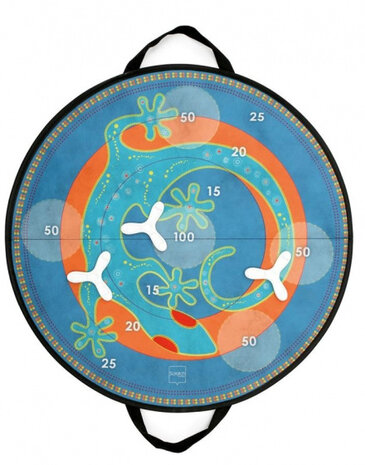 werpspel Salamander magnetisch 60 cm blauw 4-delig