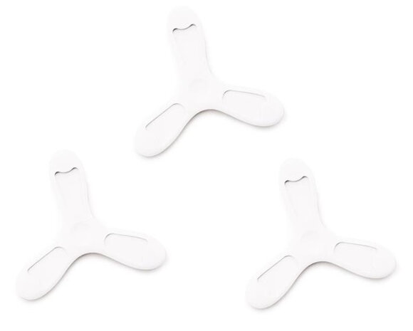 diskers magnetisch 8,5 x 0,7 cm siliconen wit 3 stuks