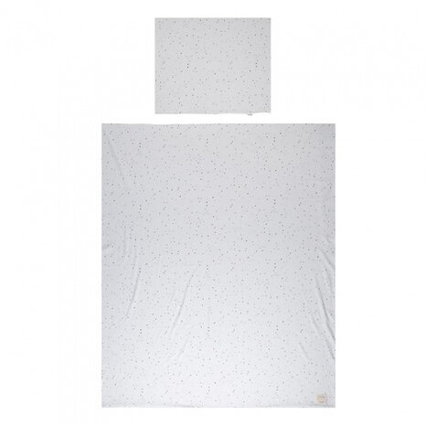 dekbedovertrek Dots junior 140 x 200 cm katoen cr&egrave;me