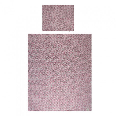 dekbedovertrek Leopard junior 140 x 200 cm katoen roze