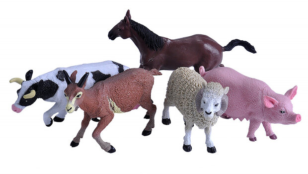 speelfiguren boerderijdieren junior 5-delig