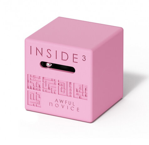 geduldspel Inside 3 kubus moeilijk 5 cm roze