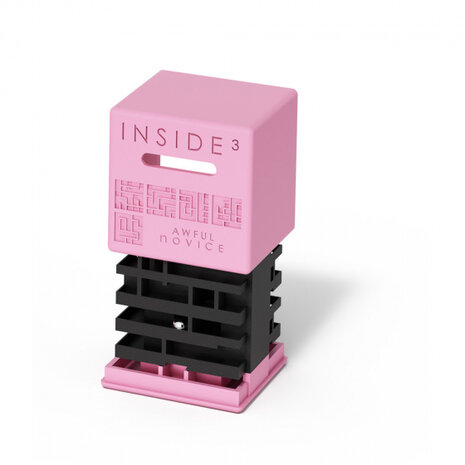 geduldspel Inside 3 kubus moeilijk 5 cm roze