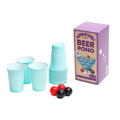 bierpong retr-Oh set unisex kunststof blauw