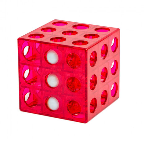 labyrintkubus voor beginners 76 mm rood