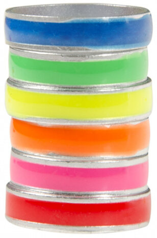 ring fluoriserend meisjes 1,8-2 cm staal