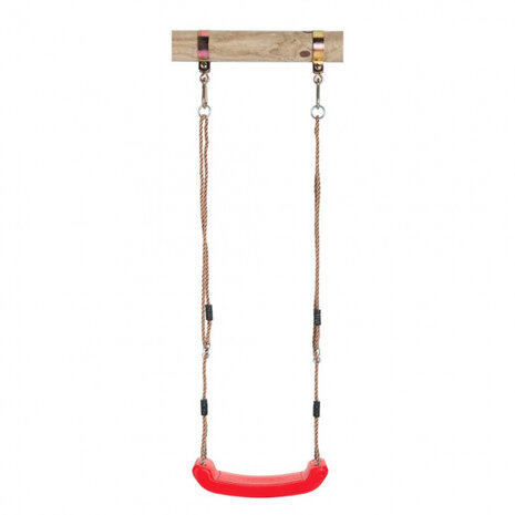 schommelzitje 42 x 16 x 5 cm rood