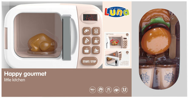 speelgoedmagnetron Happy Gourmet junior roze 12-delig