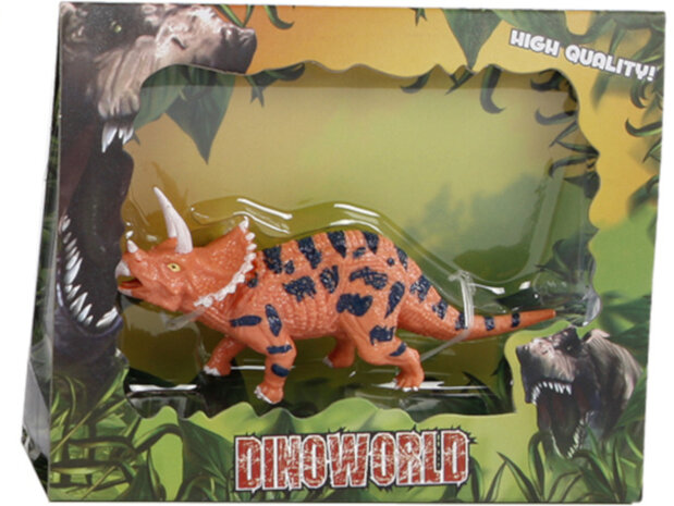 speelfiguur Triceratops 12 cm junior oranje