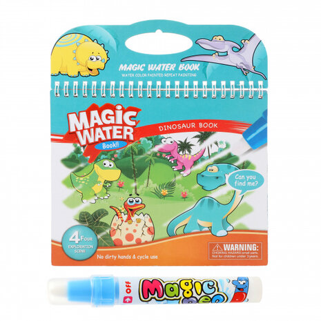 kleurboek Dino junior 20 x 25 cm papier 2-delig