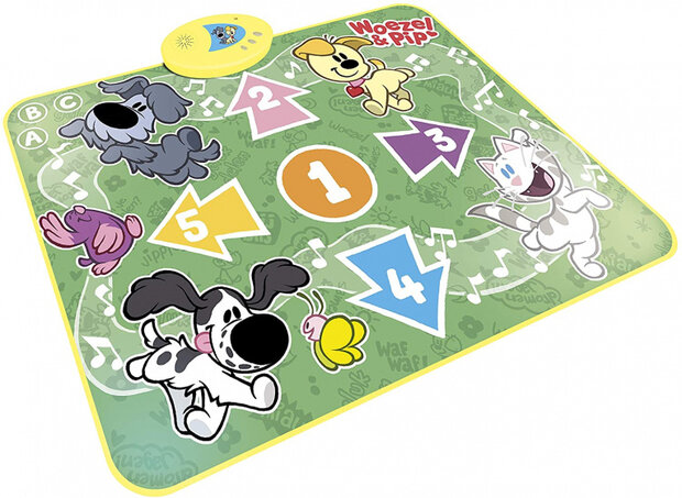 speelmat interactief Woezel &amp; Pip junior 37 cm groen