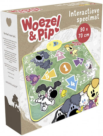 speelmat interactief Woezel &amp; Pip junior 37 cm groen