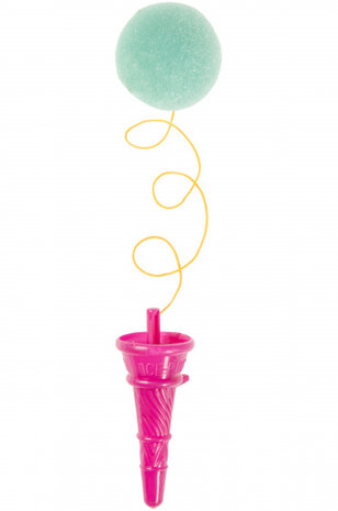 ijsbol schieter junior mini 10 cm geel