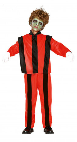 zombiekostuum junior polyester rood mt 5-6 jaar