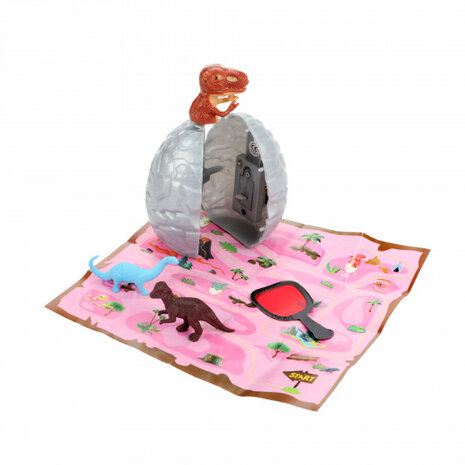 verrassingsei World Of Dinos junior 8 x 10 cm grijs