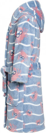 badjas krab junior polyester blauw maat 158/164