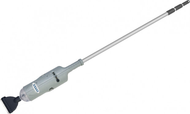 zwembadstofzuiger oplaadbaar 239 cm USB aluminium grijs