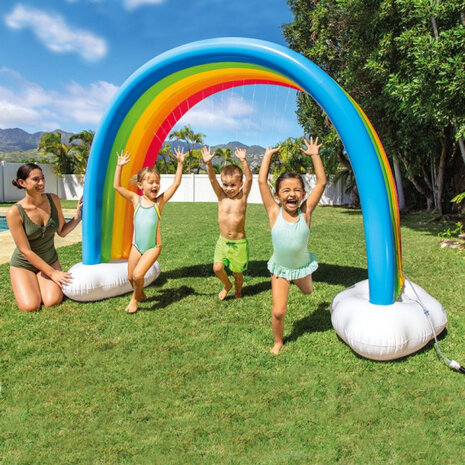 opblaas Regenboog XXL 300 x 180 cm pvc