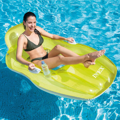 opblaasboot Chill &#039;n Float 163 x 104 cm pvc/mesh groen