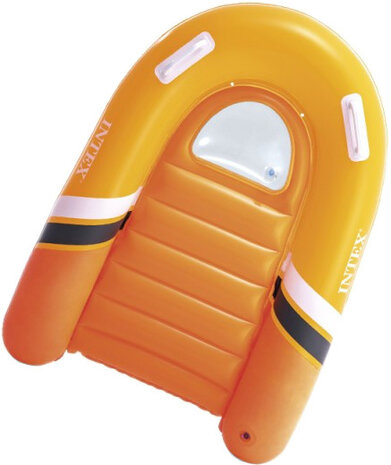 bodyboard opblaasbaar junior 120 x 89 cm vinyl oranje