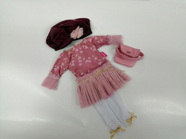 tienerpop kleertjes Sofy junior vinyl roze