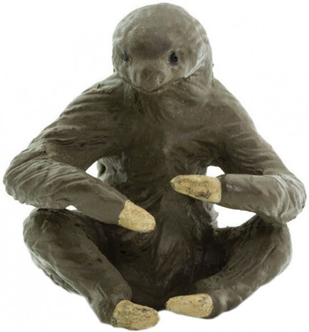 mini-figuren Luiaard 2,5 cm rubber bruin 192 stuks