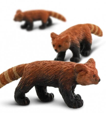 mini-figuren Rode panda 2,5 cm rubber oranje 192 stuks
