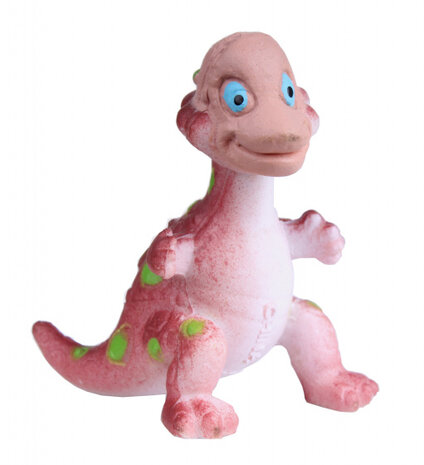 speelfiguur Pachysaurus 5 cm rubber roze