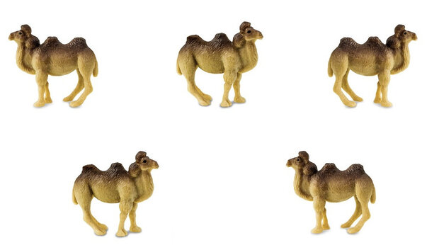 speelfiguren Kamelen 2 cm bruin 192-delig