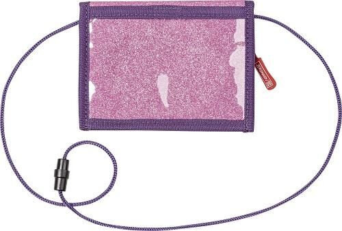 klittenbandportemonnee Unicorn 13 x 10 cm textiel roze