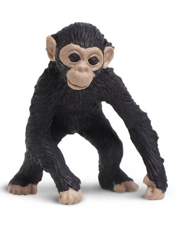 speelset Lucky Minis chimpansees 2,5 cm zwart 192-delig