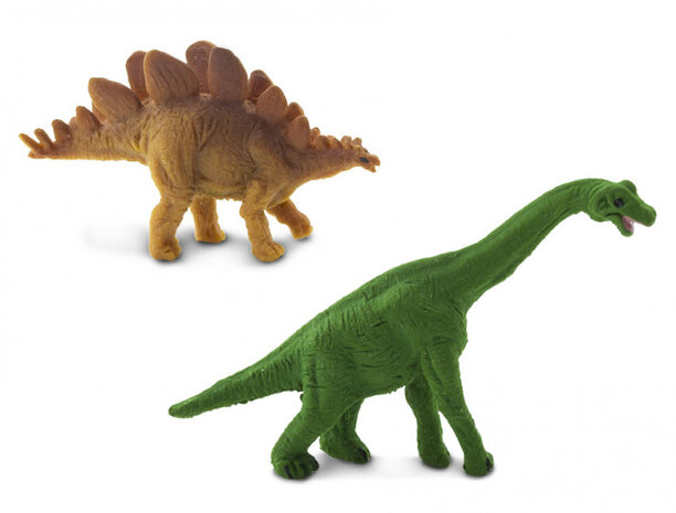 speelset Lucky Minis dinosaurussen 2,5 cm groen 192-delig