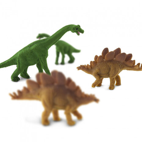 speelset Lucky Minis dinosaurussen 2,5 cm groen 192-delig