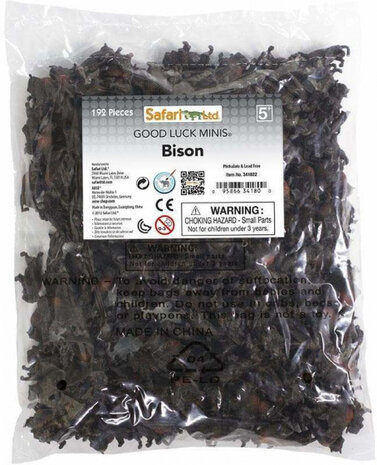 speelset Good Luck Minis bizons 2,5 cm bruin 192-delig
