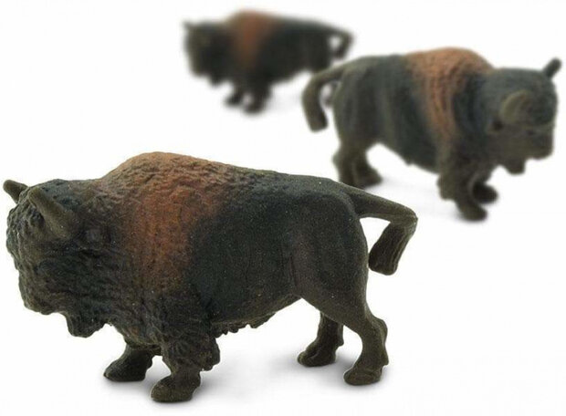 speelset Good Luck Minis bizons 2,5 cm bruin 192-delig