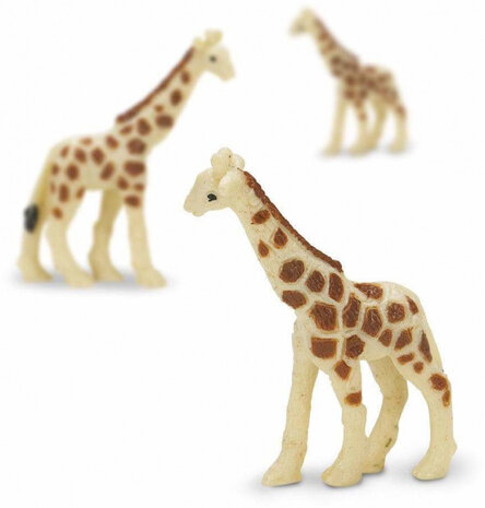 speelset Good Luck Minis giraffen 2,5 cm bruin 192-delig