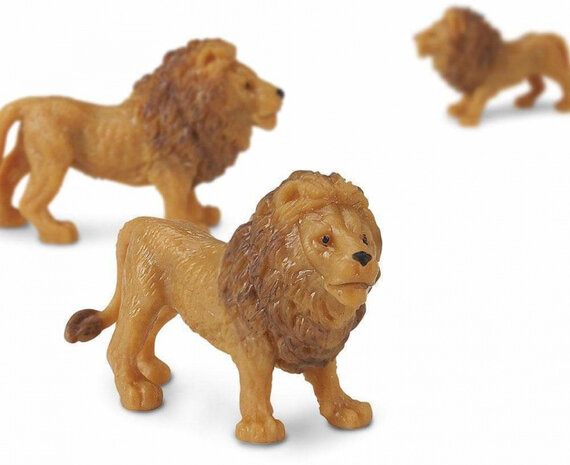 speelset Good Luck Minis leeuwen 2,5 cm bruin 192-delig