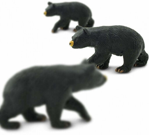 speelset Good Luck Minis zwarte beren 2,5 cm 192-delig