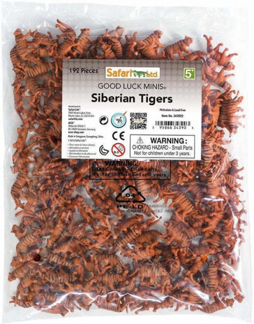 speelset Good Luck Minis Siberische tijgers 2,5 cm 192-delig