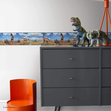 muursticker Dinosaurs junior 22,8 x 457 cm vinyl