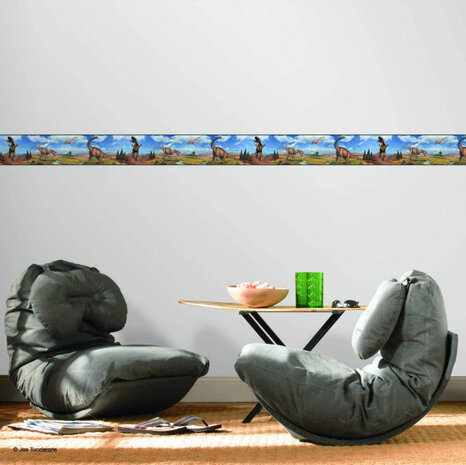muursticker Dinosaurs junior 22,8 x 457 cm vinyl