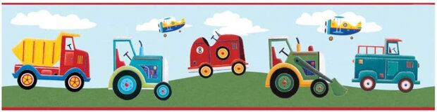 muursticker Transportation 22,8 x 457 cm vinyl