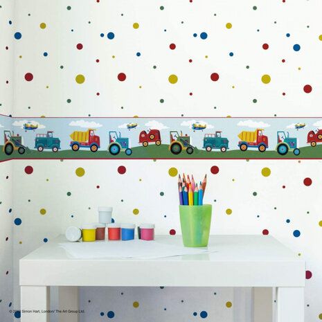 muursticker Transportation 22,8 x 457 cm vinyl
