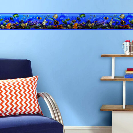 muursticker Under The Sea 22,8 x 457 cm vinyl