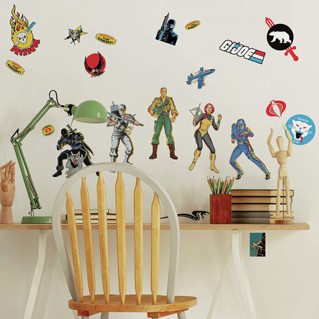 muurstickers GI Joe Retro junior vinyl 21-delig