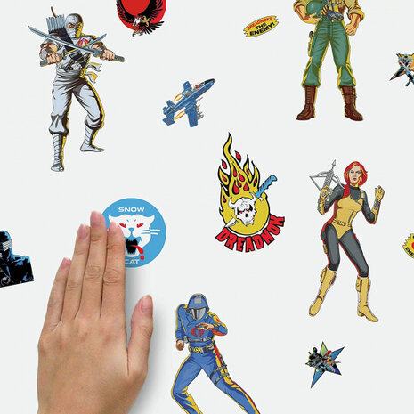 muurstickers GI Joe Retro junior vinyl 21-delig