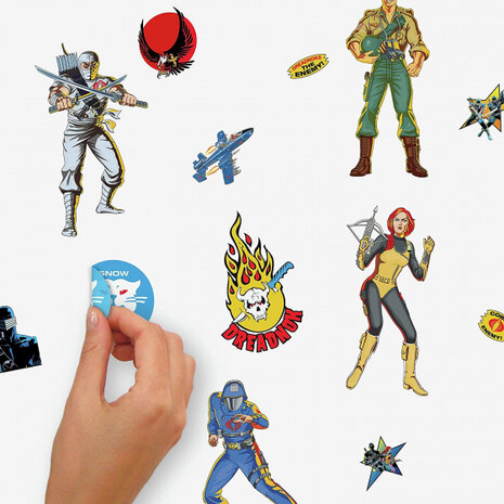muurstickers GI Joe Retro junior vinyl 21-delig