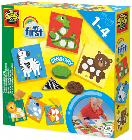 moza&iuml;ekkaarten My first - Sensory junior 2-delig