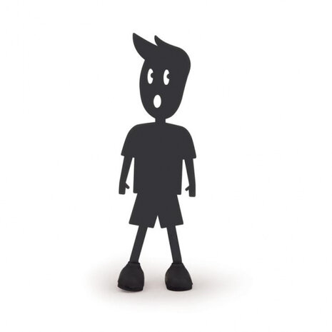 boekenlegger jongen 13 cm nylon zwart